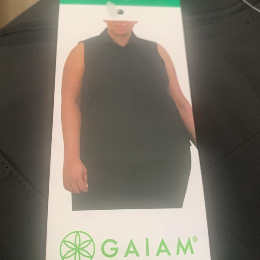 Sleeveless Black Blouse BNWT GAIAM